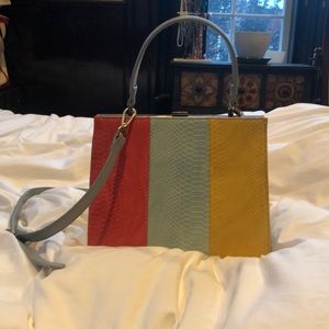 Anthropologie color block bag - like new